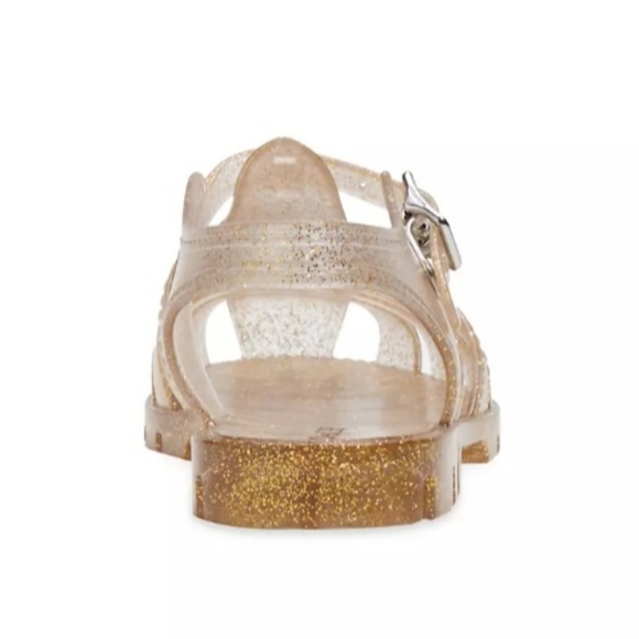COACH Jelly PVC Gold Glitter Flat Fisherman Sandals Sizes 8 NEW - Picture 5 of 14